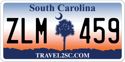 SC license plate ZLM459