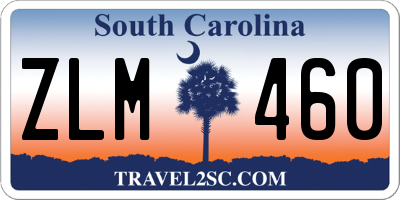 SC license plate ZLM460