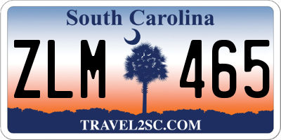 SC license plate ZLM465