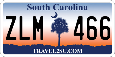SC license plate ZLM466