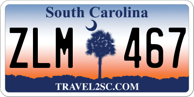 SC license plate ZLM467