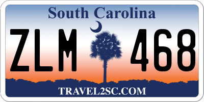 SC license plate ZLM468