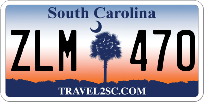 SC license plate ZLM470