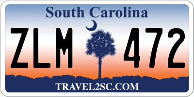 SC license plate ZLM472