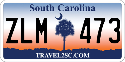 SC license plate ZLM473