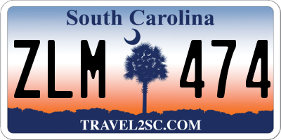 SC license plate ZLM474