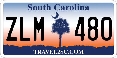 SC license plate ZLM480