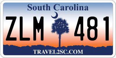 SC license plate ZLM481