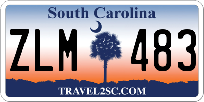 SC license plate ZLM483
