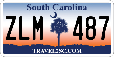 SC license plate ZLM487