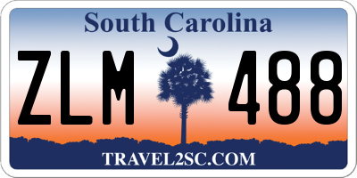 SC license plate ZLM488