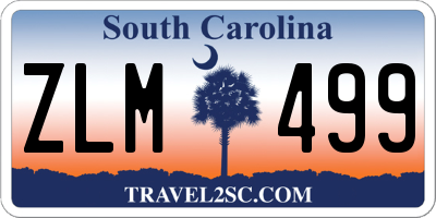 SC license plate ZLM499