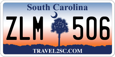 SC license plate ZLM506
