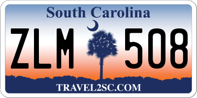 SC license plate ZLM508