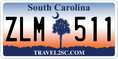 SC license plate ZLM511