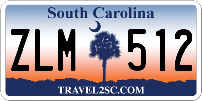 SC license plate ZLM512