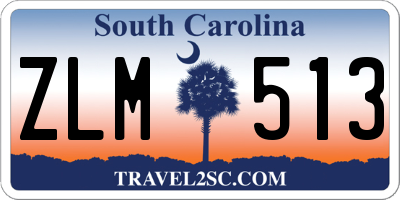 SC license plate ZLM513
