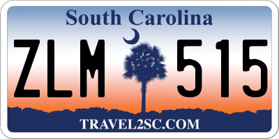 SC license plate ZLM515