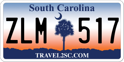 SC license plate ZLM517