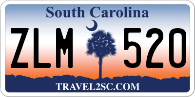 SC license plate ZLM520
