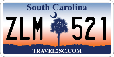 SC license plate ZLM521