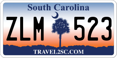SC license plate ZLM523