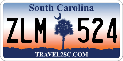 SC license plate ZLM524