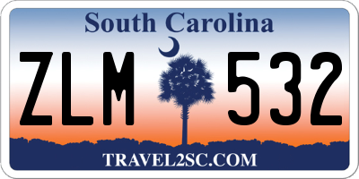 SC license plate ZLM532