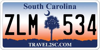 SC license plate ZLM534