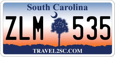 SC license plate ZLM535