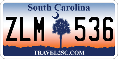 SC license plate ZLM536