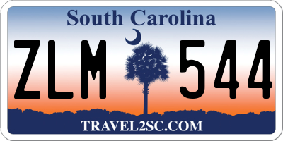 SC license plate ZLM544
