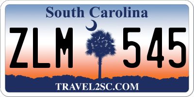 SC license plate ZLM545