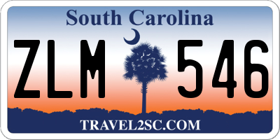 SC license plate ZLM546