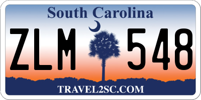 SC license plate ZLM548