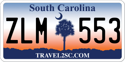 SC license plate ZLM553
