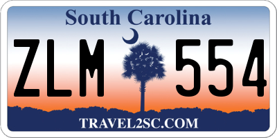 SC license plate ZLM554