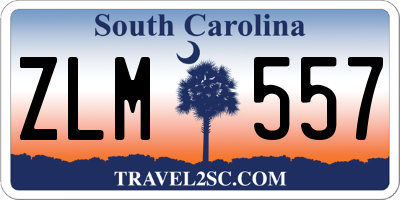 SC license plate ZLM557