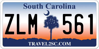SC license plate ZLM561