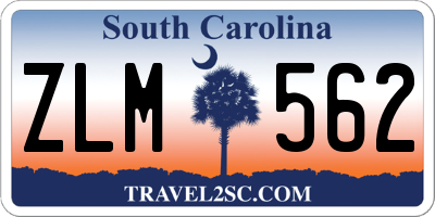 SC license plate ZLM562