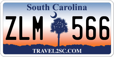 SC license plate ZLM566