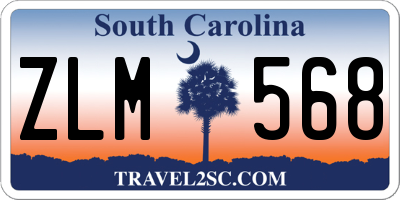 SC license plate ZLM568