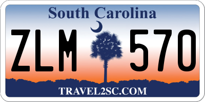 SC license plate ZLM570