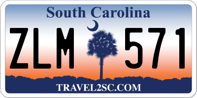 SC license plate ZLM571