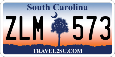 SC license plate ZLM573