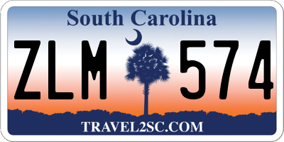 SC license plate ZLM574