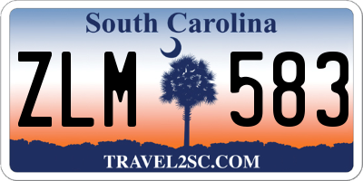 SC license plate ZLM583