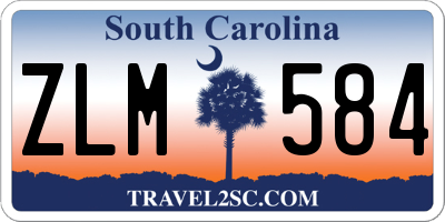 SC license plate ZLM584