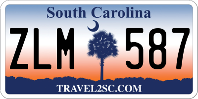 SC license plate ZLM587