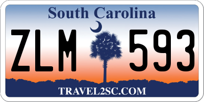 SC license plate ZLM593